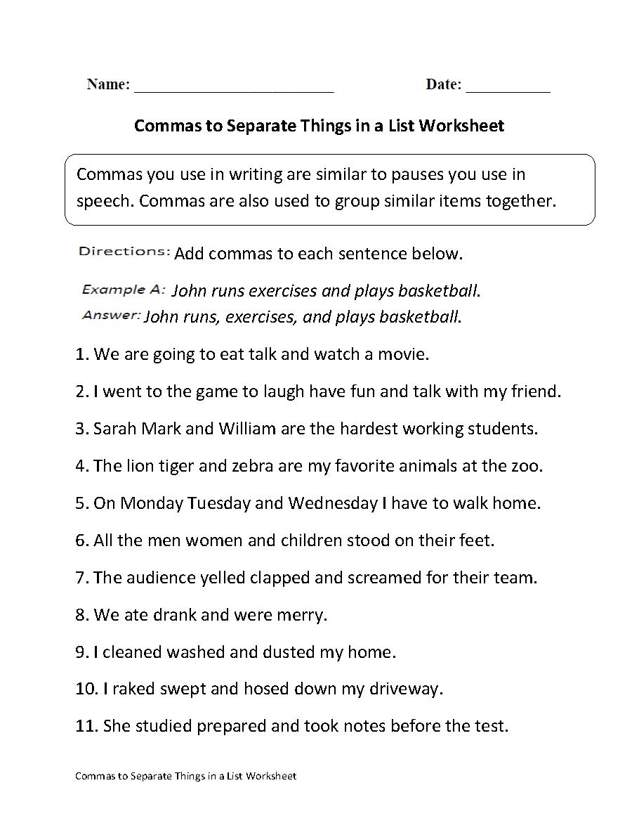 Dialogue Worksheets Middle School
