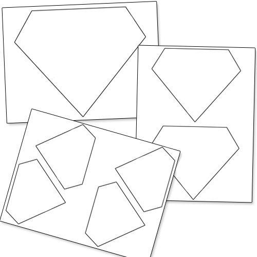 Diamond Printable Template