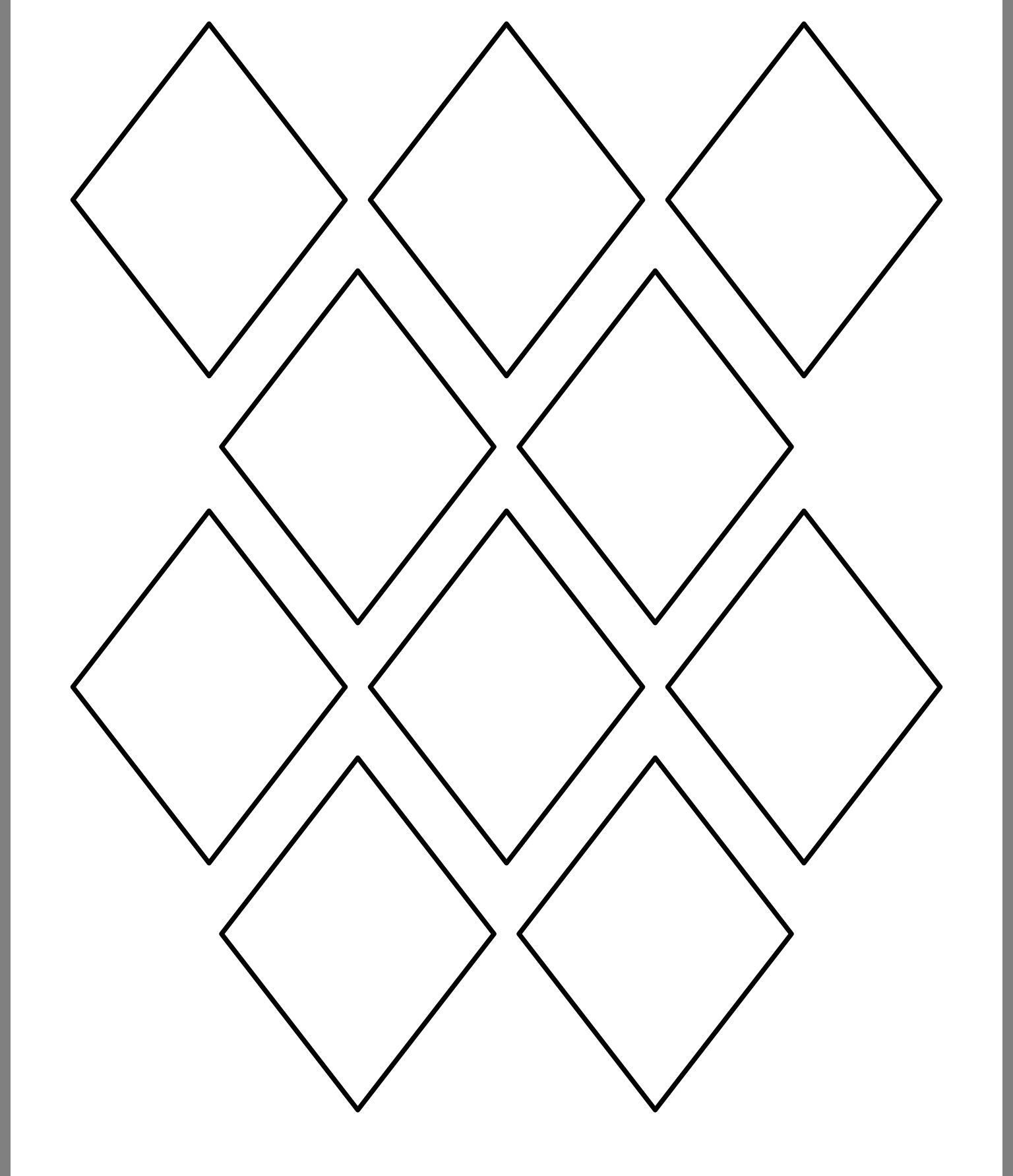 Diamond Template Printable