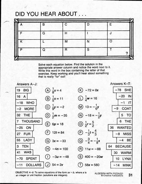 Did You Hear About Worksheet Math Worksheets Library