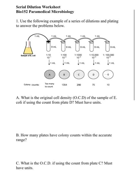 Dilutions Worksheet Answers Printable Recipe Cards Central