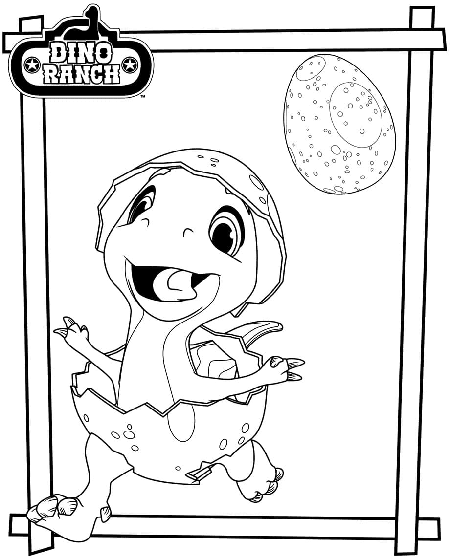 Dino Egg Dino Ranch Coloring Page Free Printable Coloring Pages For Kids