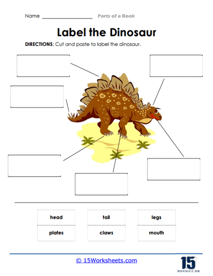 Dinosaur Color By Number Worksheet Free Printable Digital PDF 