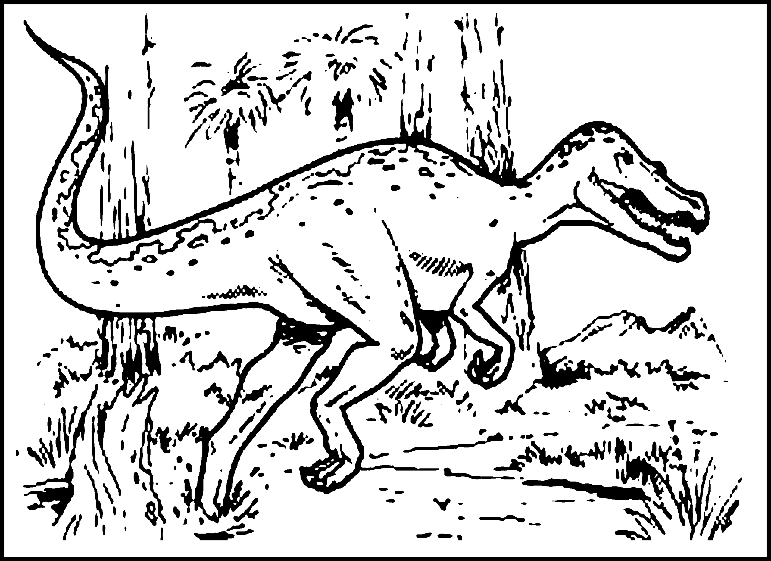 Dinosaur Coloring Page Printable