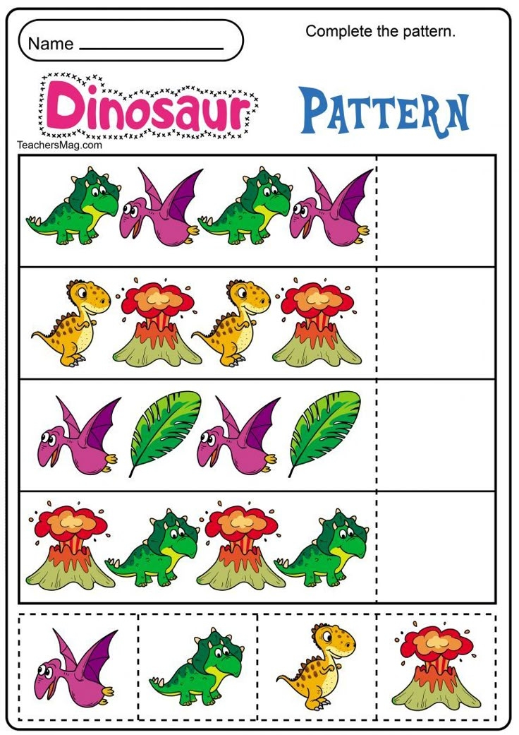 Dinosaur Cutouts Printable