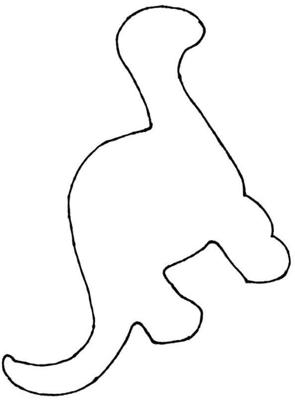 Dinosaur Outline Template Cliparts co