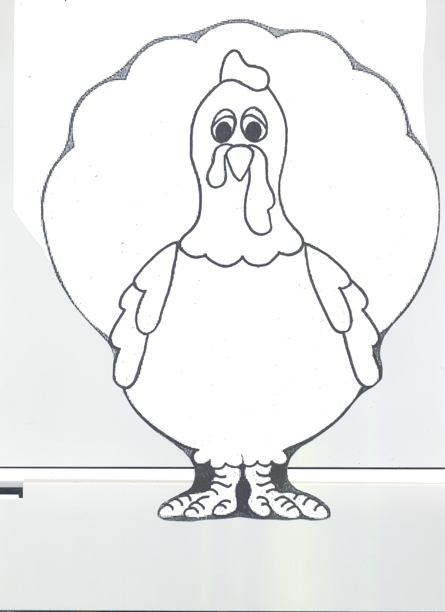 free template of a turkey