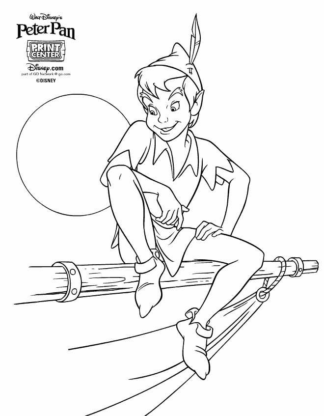 Disney Peter Pan Coloring Pages Coloring Home