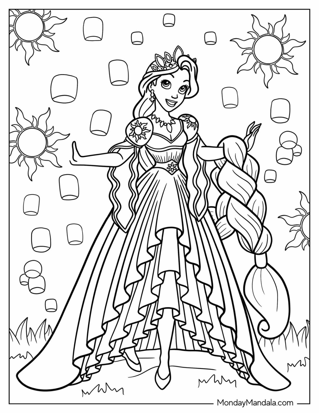 Princess Free Coloring Pages