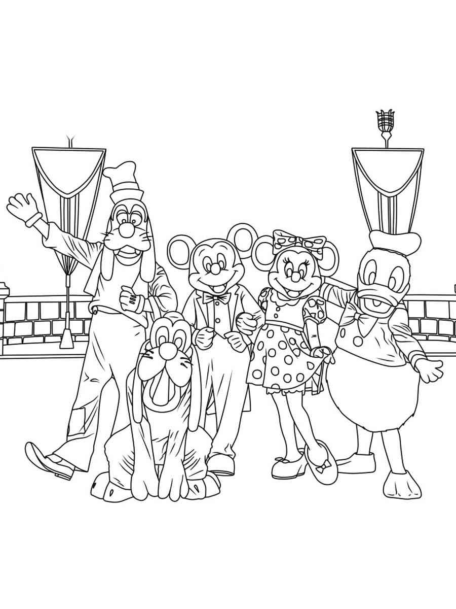 Disneyland Coloring Page Free Printable