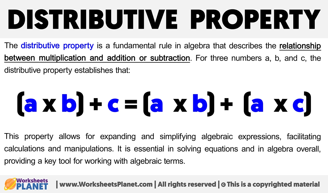 Distributive Property Lesson Plans Worksheets 49 72 Worksheets 