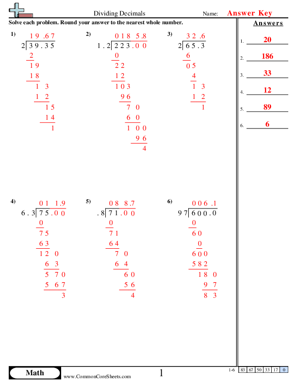 Dividing Decimals Worksheet Teacher Made Resource Twinkl