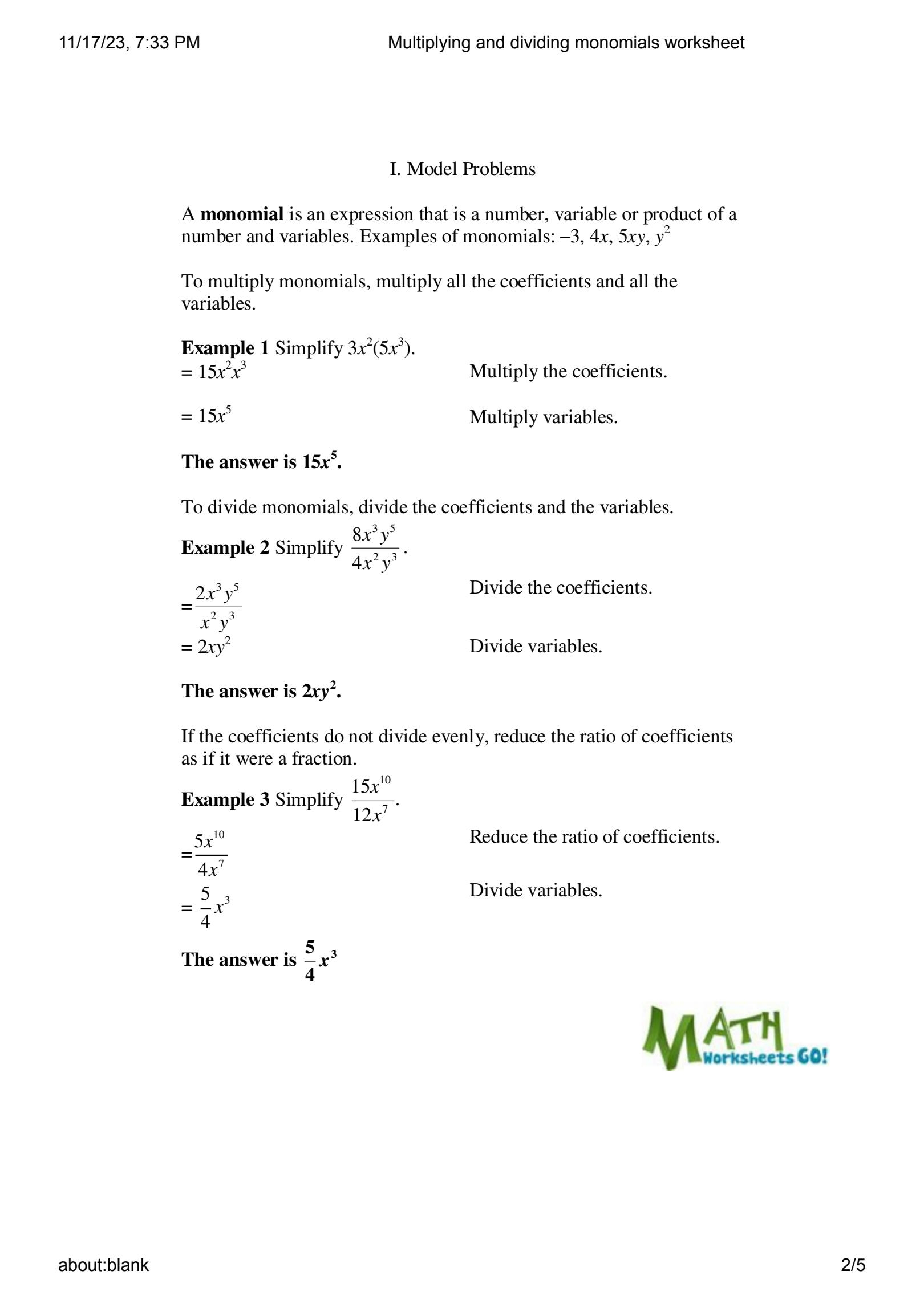 Dividing Polynomials Worksheets Worksheets Library