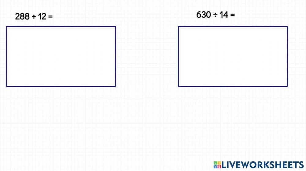 Division Using Area Model Worksheets Elementary Studies Worksheets