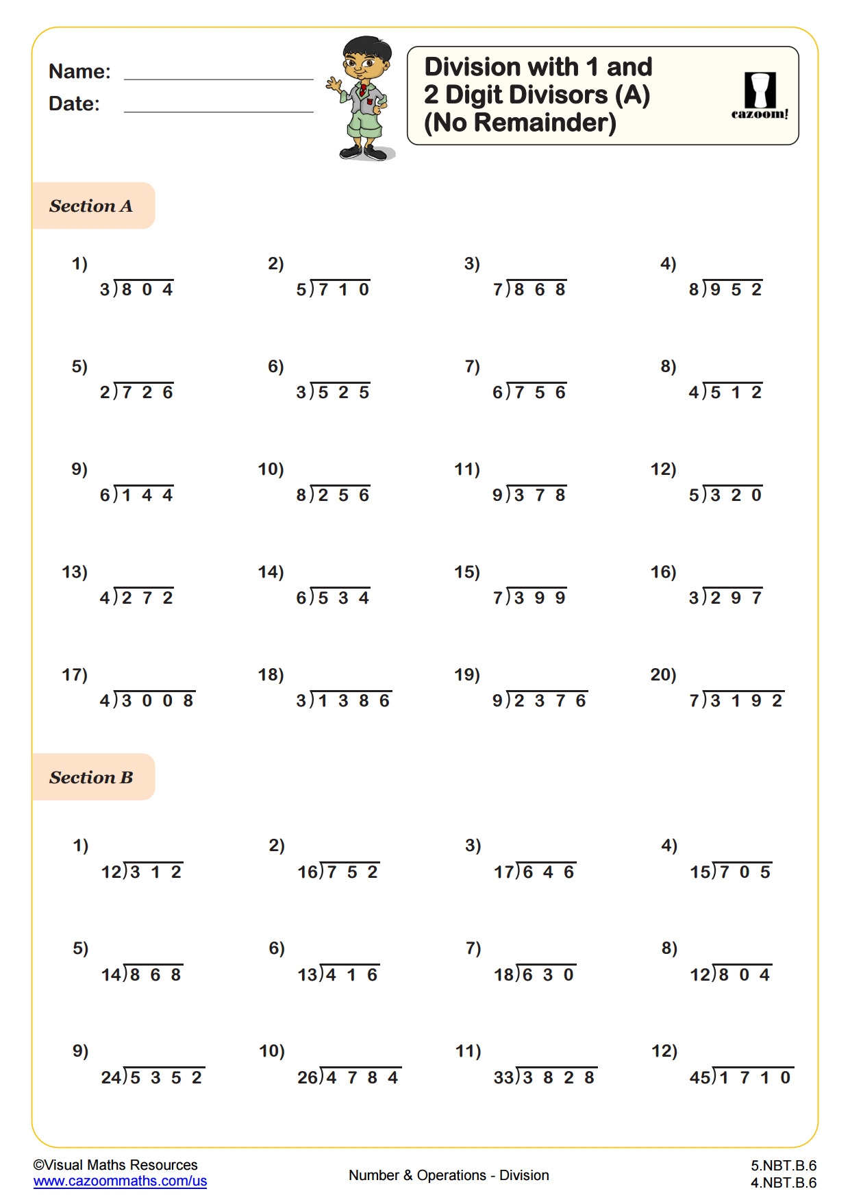 Division Worksheets Printable Division Worksheets For Teachers 