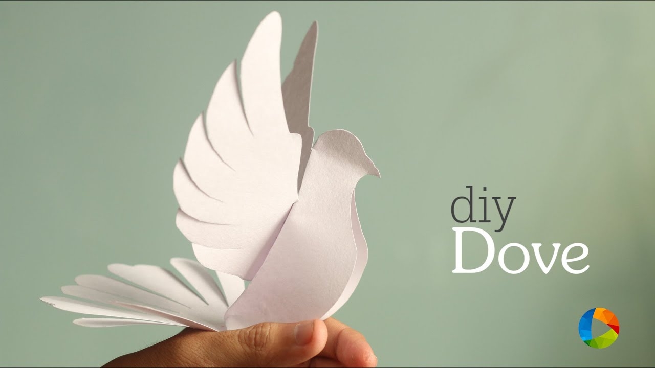 DIY Dove Paper Craft With Templates Crafts Ace