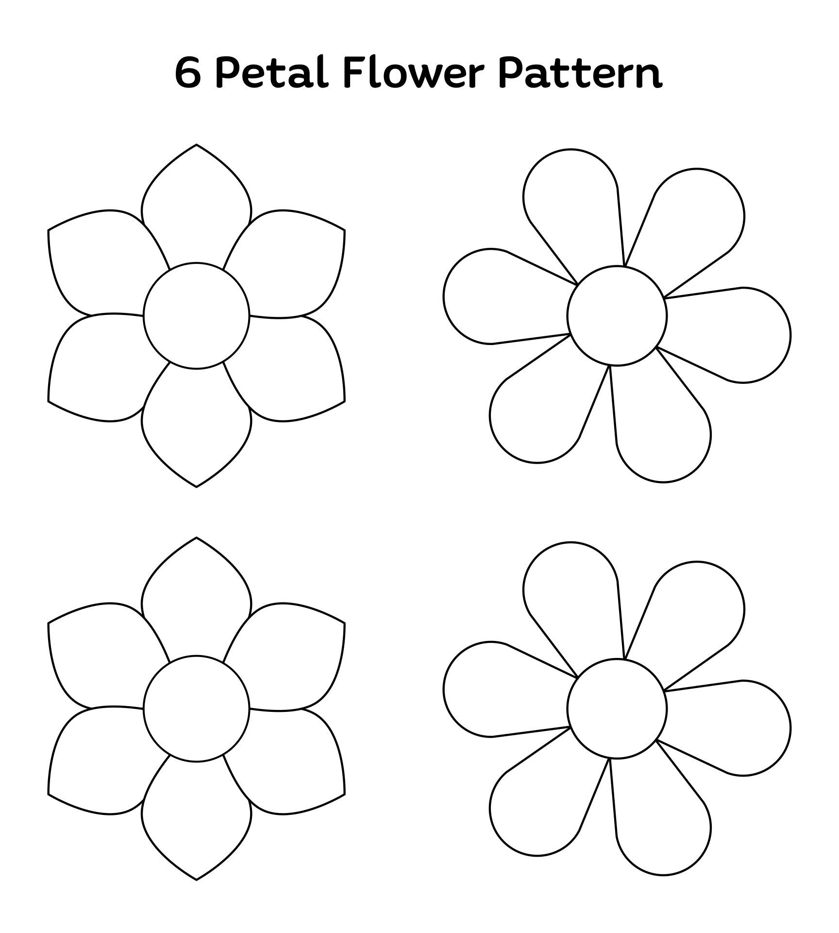 DIY Flower Template Mungfali