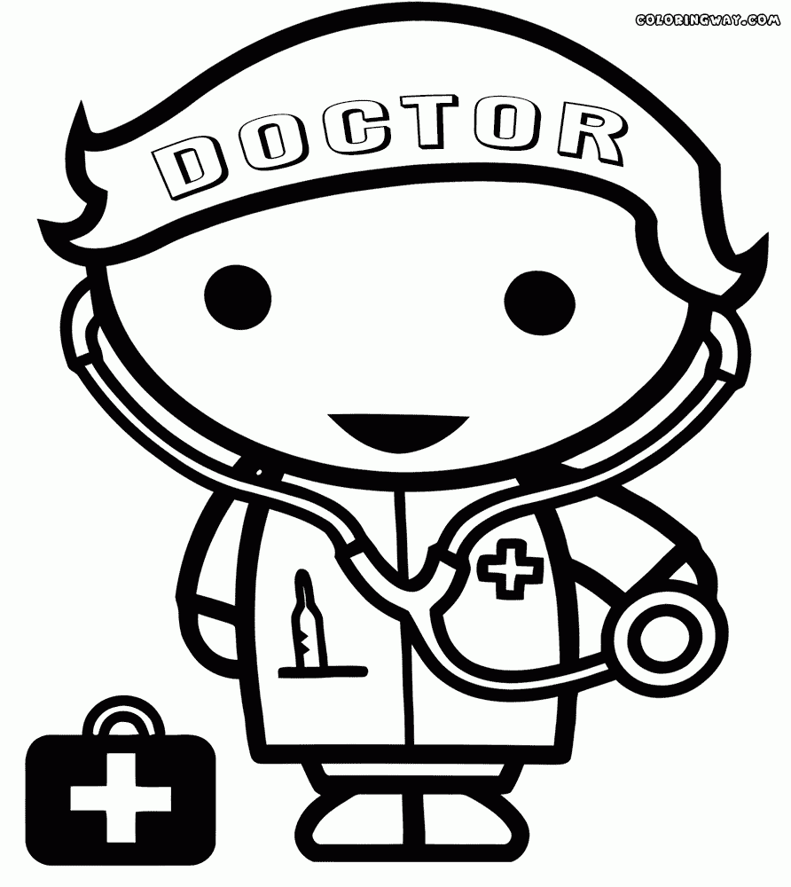 Doctor Coloring Pages For Kids Coloring Home