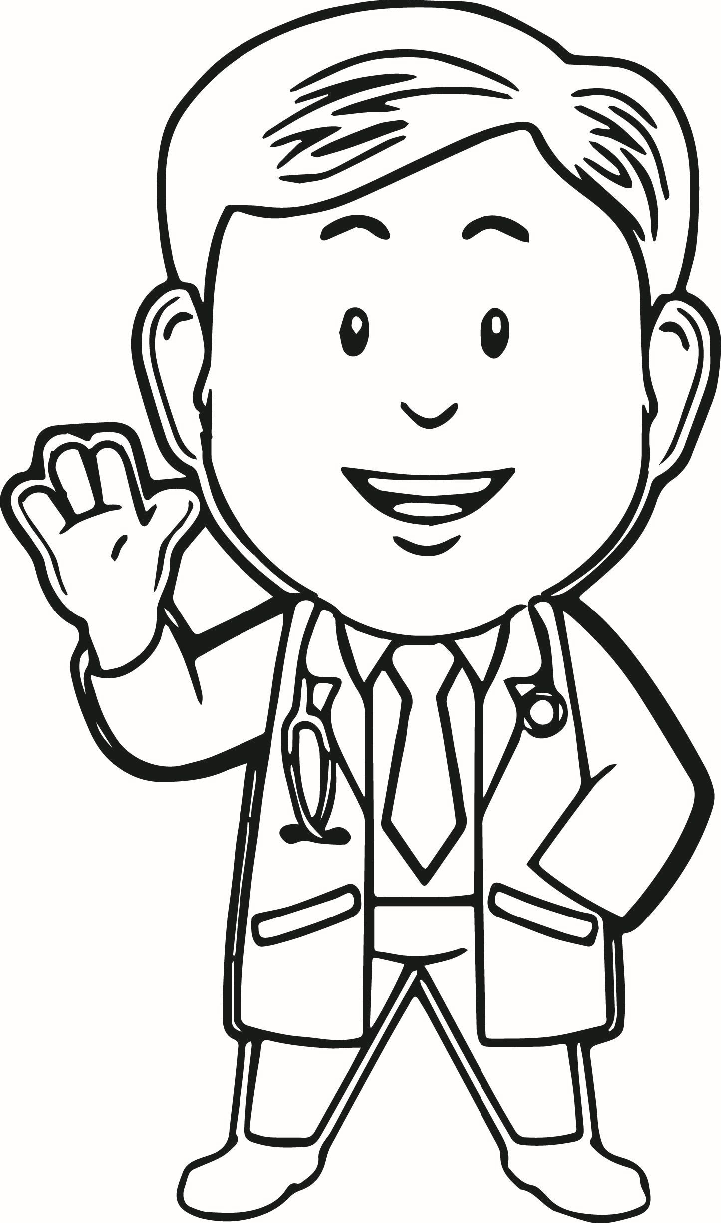 Doctor Coloring Pages For Kids Coloring Home