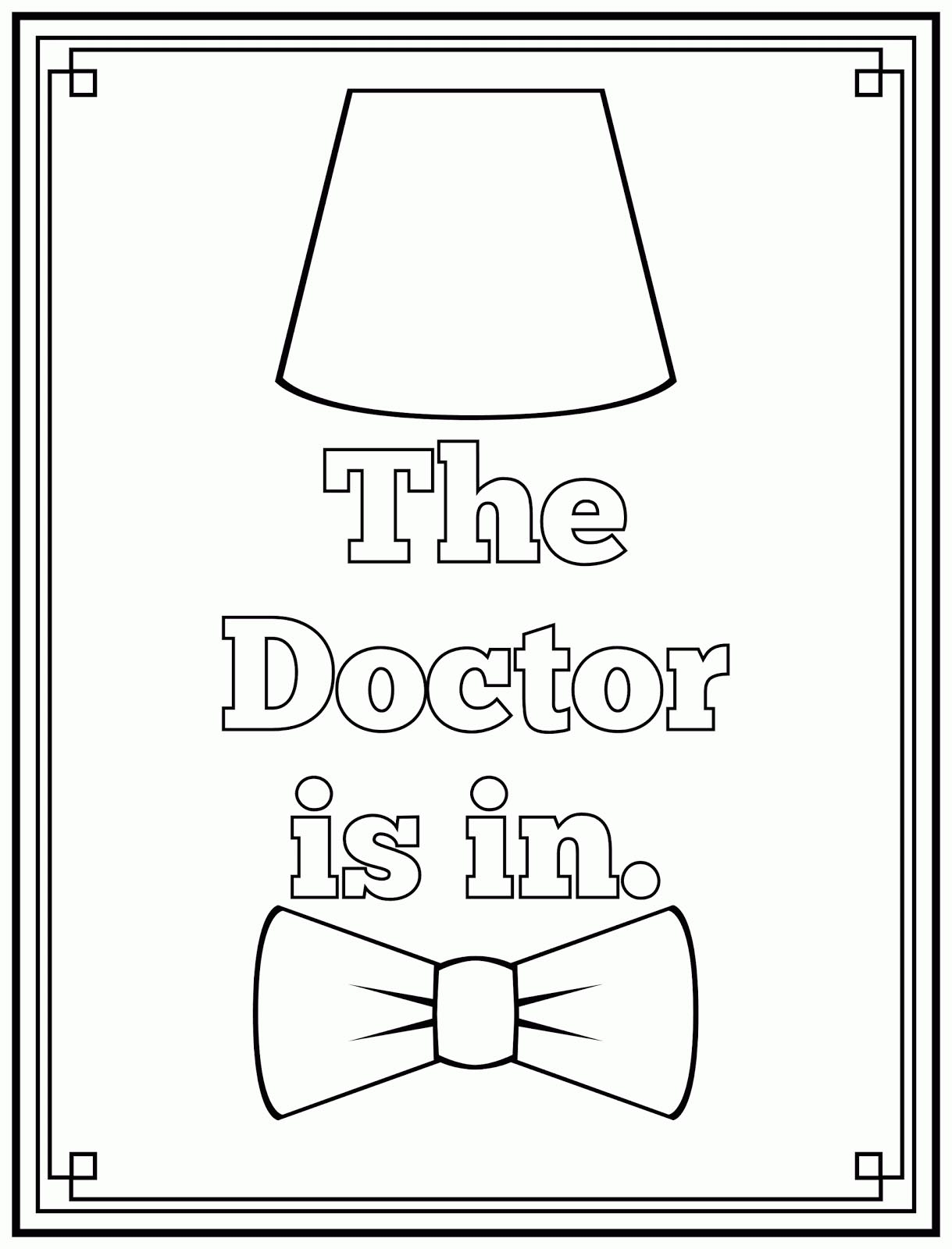 Doctor Coloring Pages
