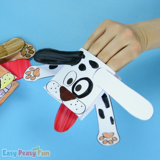 Dog Puppet Printable Template Easy Peasy And Fun