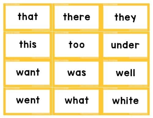 Dolch 220 Sight Word List Flash Cards Worksheets Library