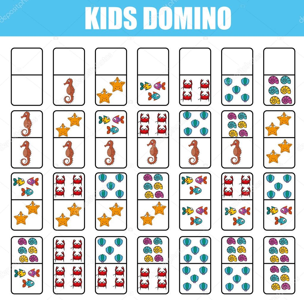 Domino Cards Printable