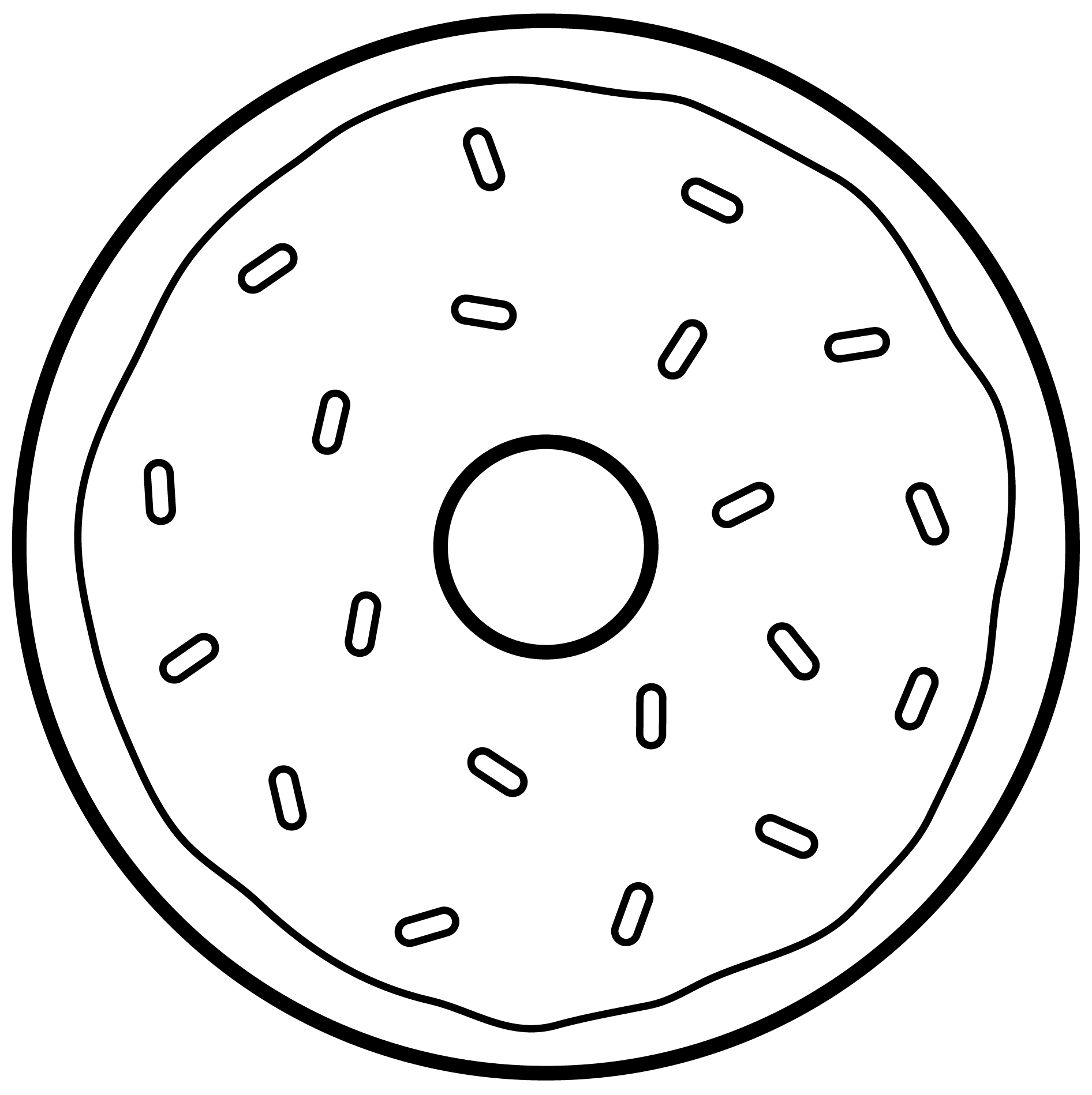 Donut Coloring Pages Free Printable Donut Coloring Pages In 2021 