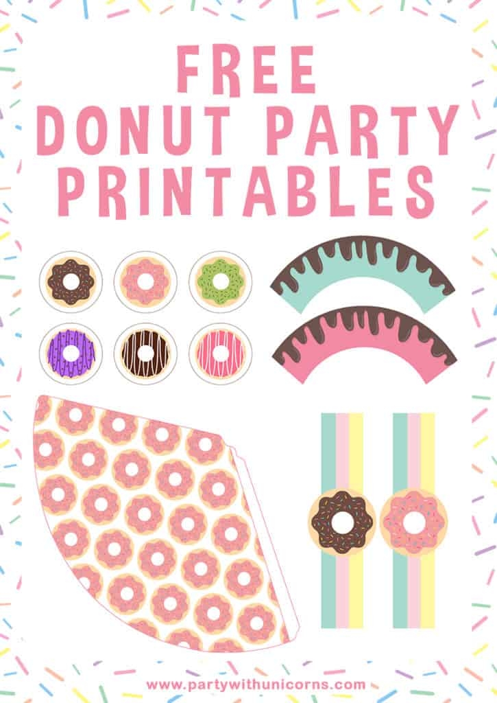 Donut Party Free Printables
