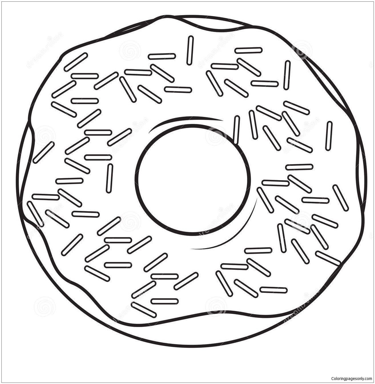 donut printable template