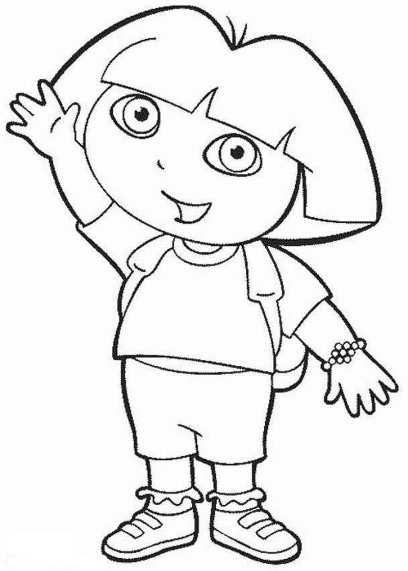 dora coloring pages free printable