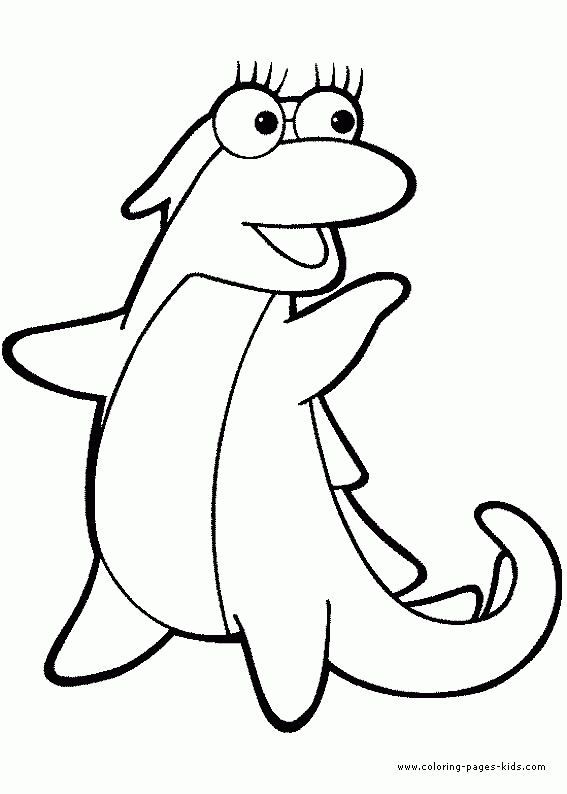 Dora The Explorer Color Page Cartoon Color Pages Printable Cartoon