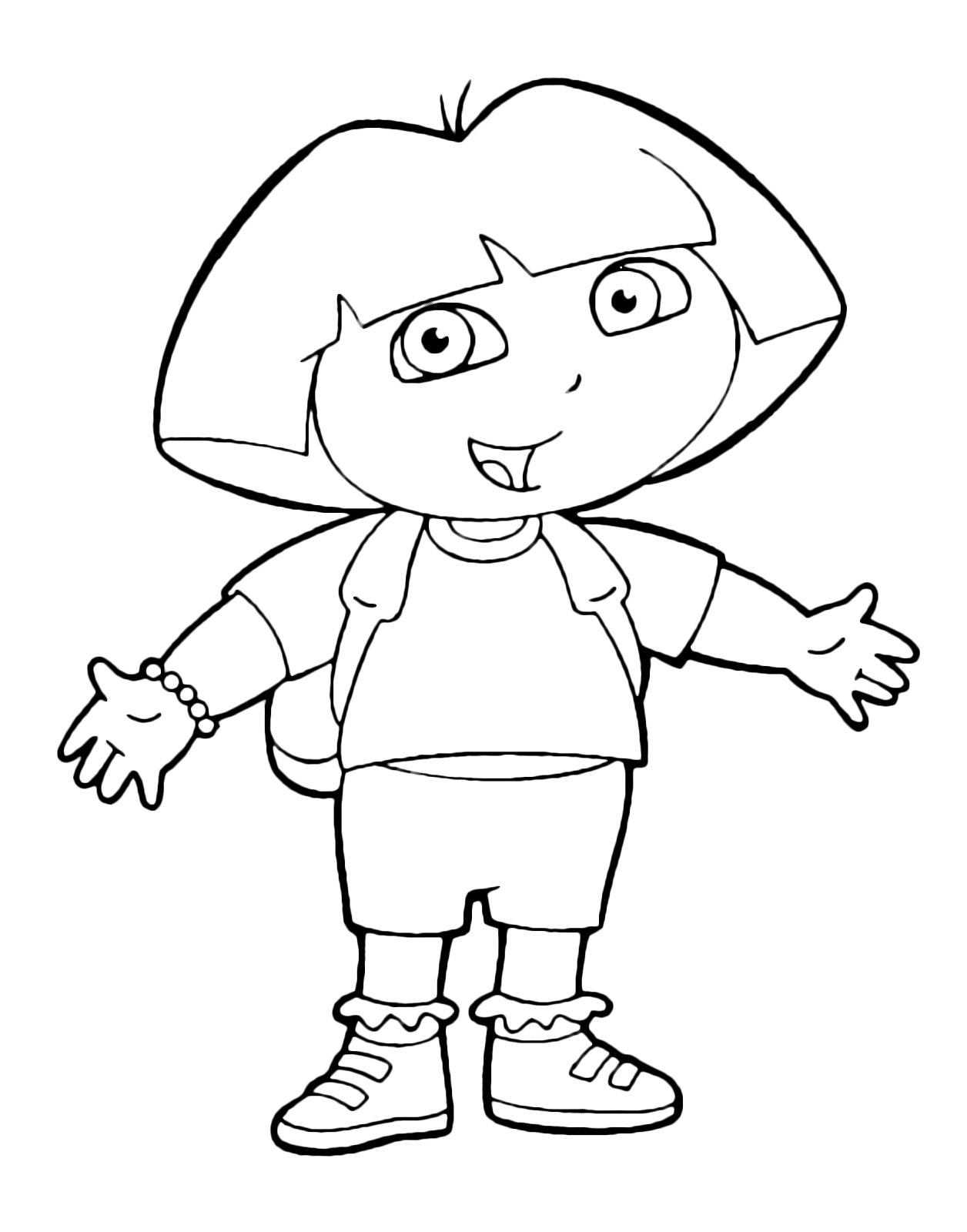 Dora The Explorer Dora Standing With Open Arms
