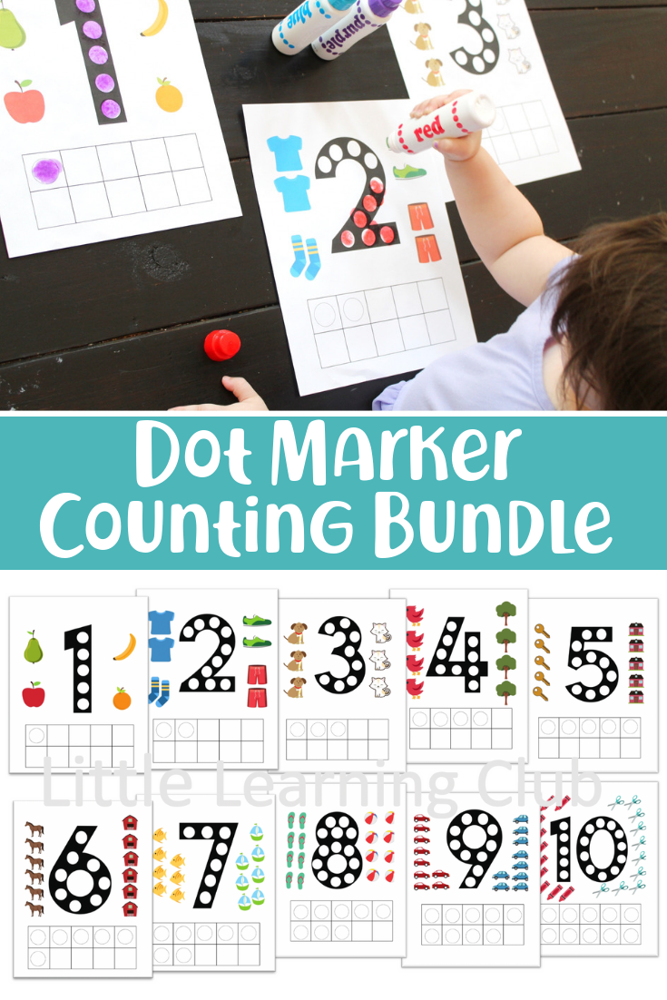 Dot Marker Counting Activity For Toddlers Printable Activities For 