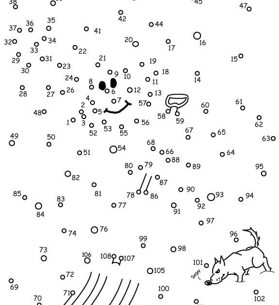 Dot To Dot 1 100 Worksheets WorksheetsCity