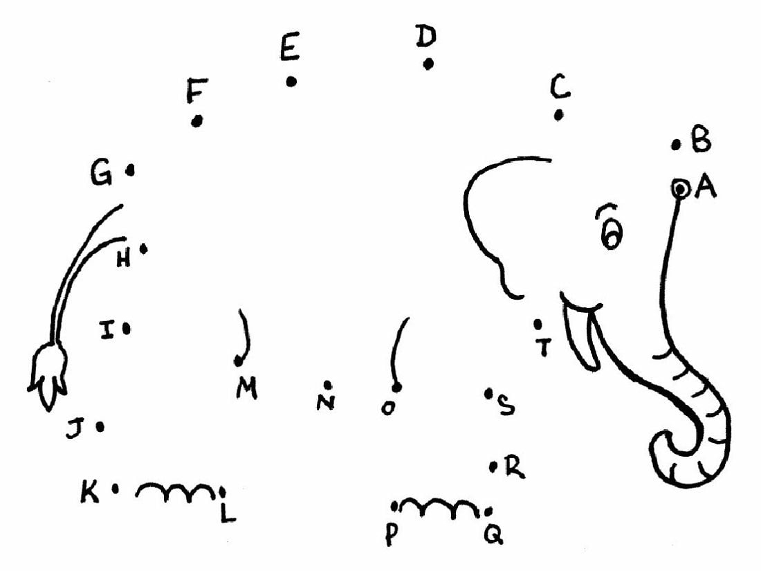 Dot To Dots Worksheets For Kindergarten Abc Worksheets Dot Worksheets 