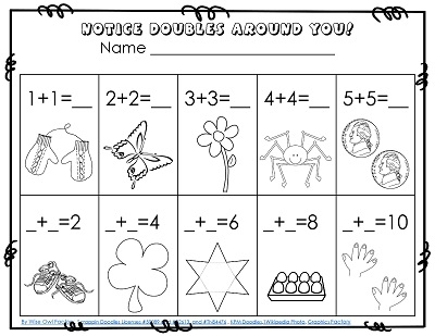 Doubles Facts Free Math Printable PDF Wise Owl Factory Worksheets 