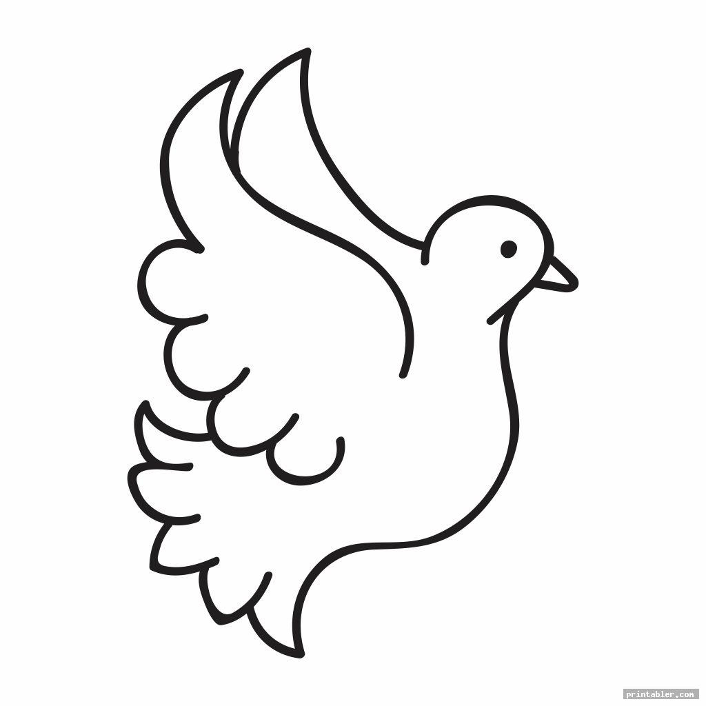 printable dove template pdf