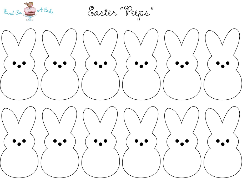free printable easter bunny pattern
