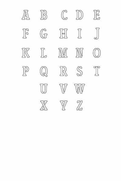 Downloadable Free Printable Alphabet Templates Free Printable Template