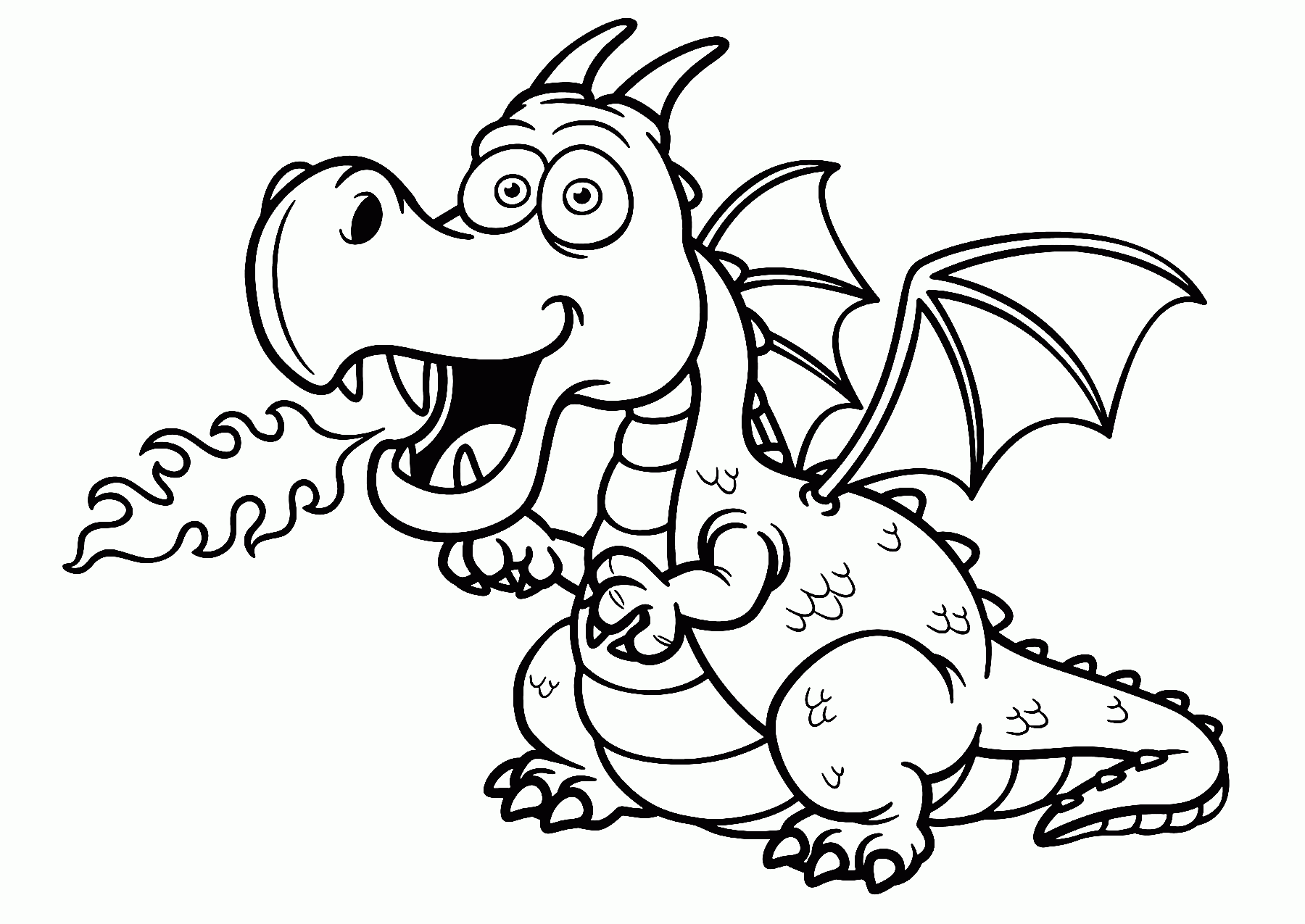 printable dragon pictures to color