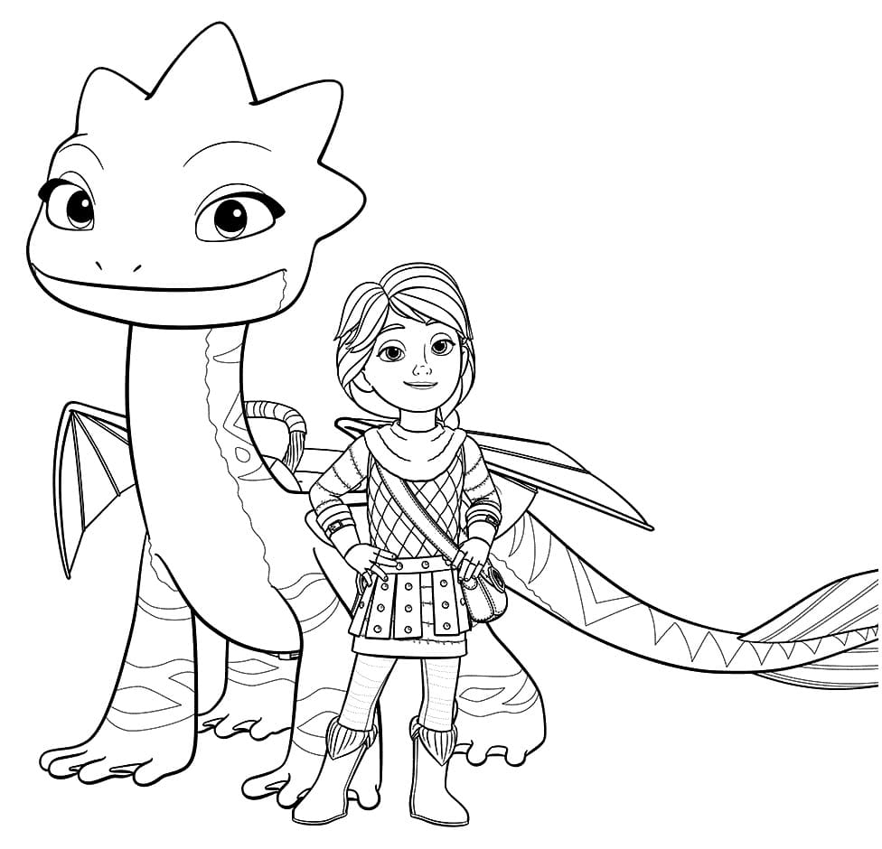 Free Coloring Pages Dragons