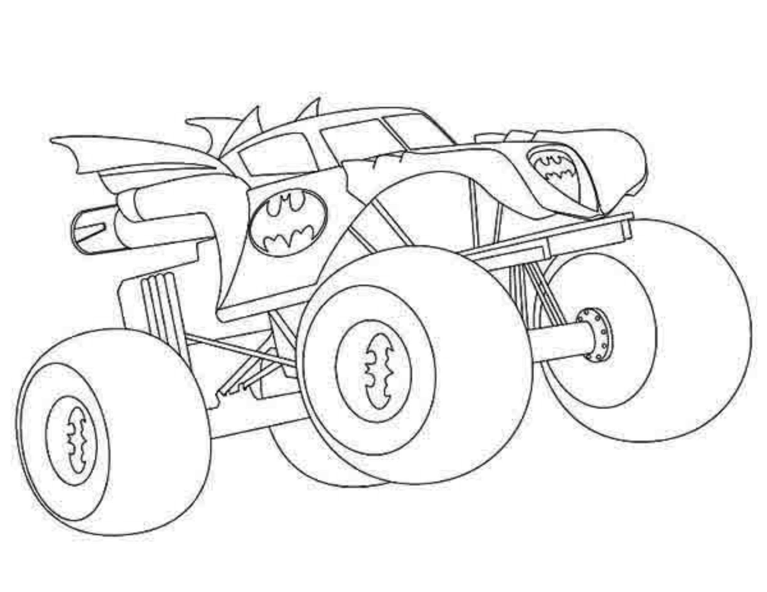 Monster Truck Coloring Book Pages