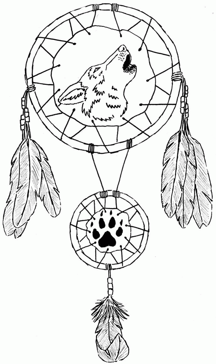 Dream Catcher Coloring Pages Coloring Home