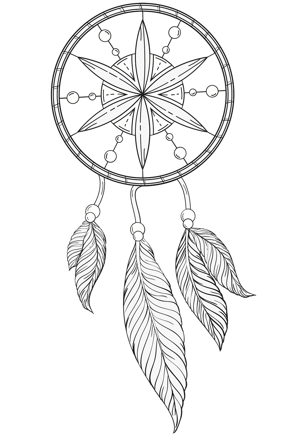 Dream Catcher Coloring Pages Free Printable Coloring Pages For Kids