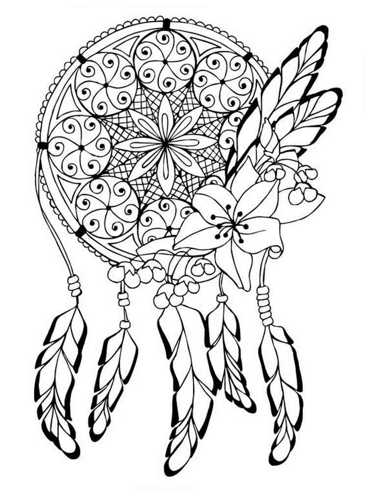 Dream Catcher Coloring Pages