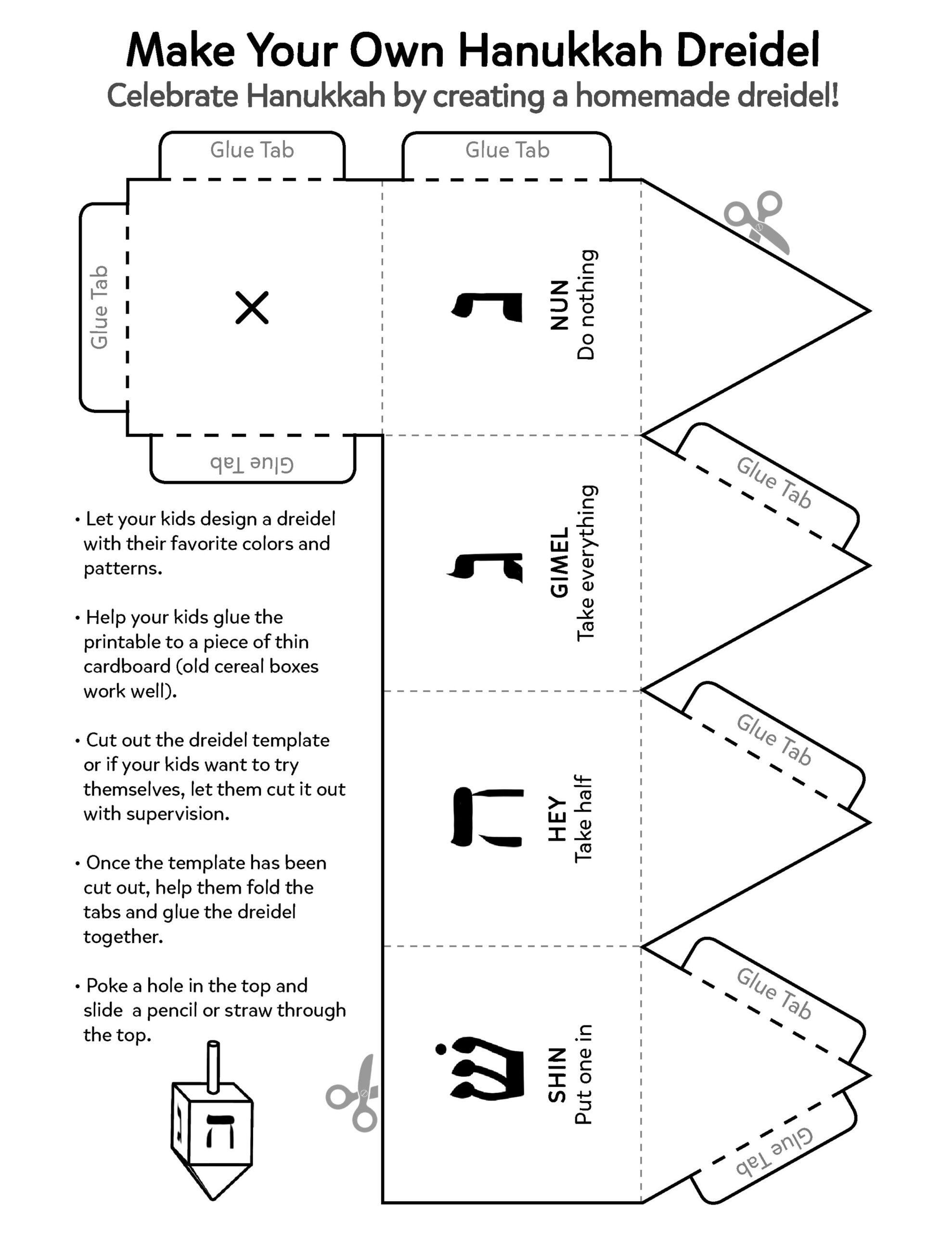 dreidel printable pdf