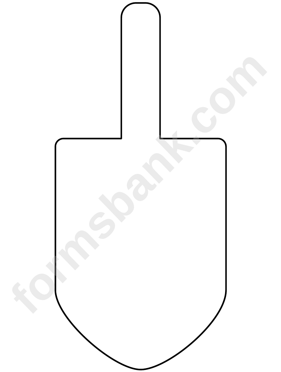 Dreidel Shape Template Printable Pdf Download