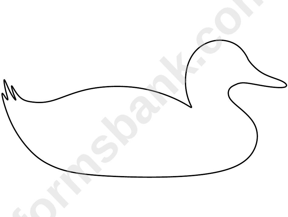Duck Pattern Template Printable Pdf Download