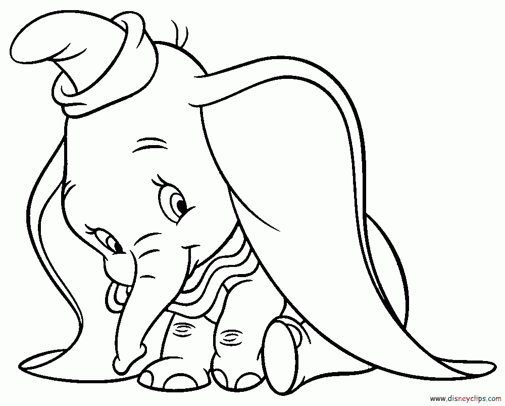 Dumbo Coloring Pages Free Coloring Home